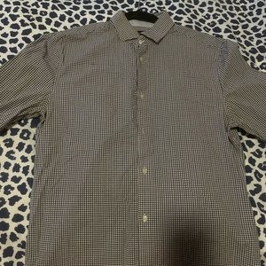 H&M plaid button up